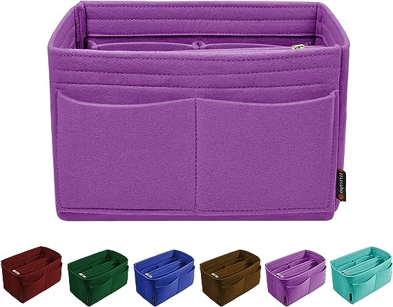 Purse Organizer Insert for Handbags, Felt Bag Organizer for Tote & Purse