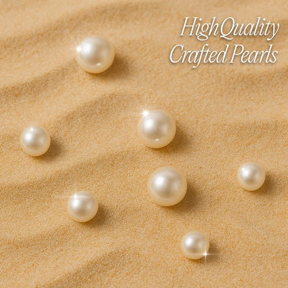 Ethereal Natural Pearl Jewelry Set – Necklace & Bracelet in Champagne, White & Violet Glow