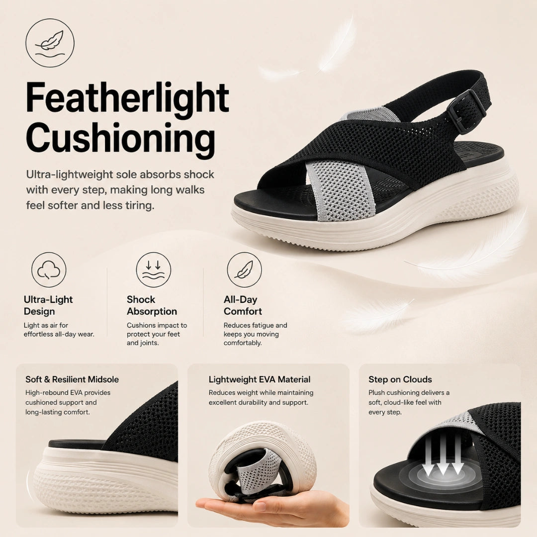 Breathable Orthopedic Walking Sandals with Arch Support