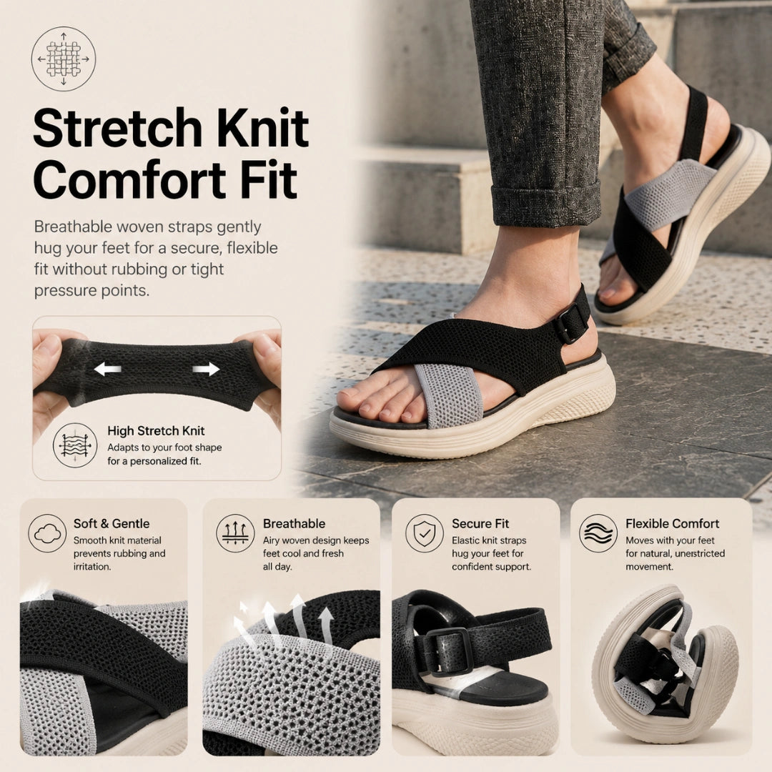 Breathable Orthopedic Walking Sandals with Arch Support