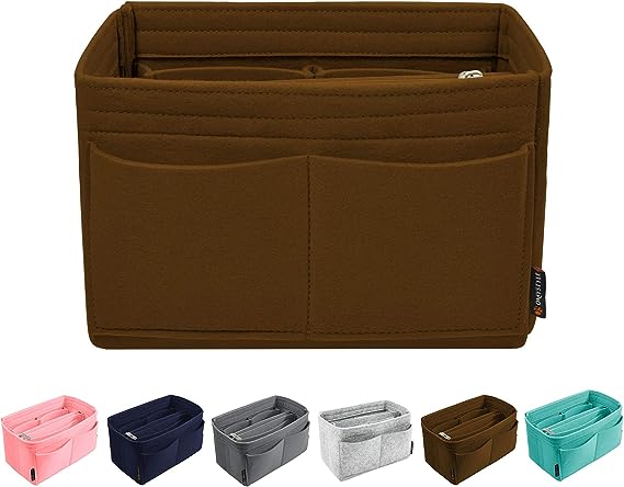 Purse Organizer Insert for Handbags, Felt Bag Organizer for Tote & Purse