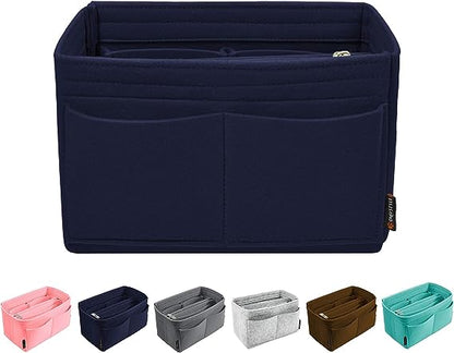 Purse Organizer Insert for Handbags, Felt Bag Organizer for Tote & Purse