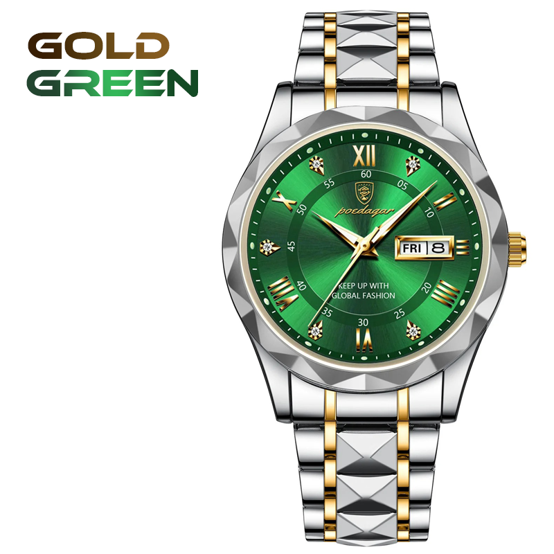 Luxury Waterproof Luminous Stainless Steel Men Watch