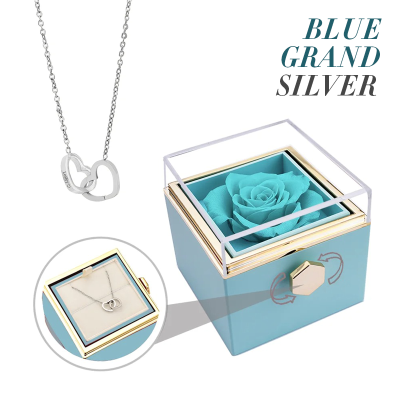 Catherine Eternal Rose Love Languages Heart Pendant Gift Box for Her on Birthday, Christmas, Mother's Day, Valentine's Day