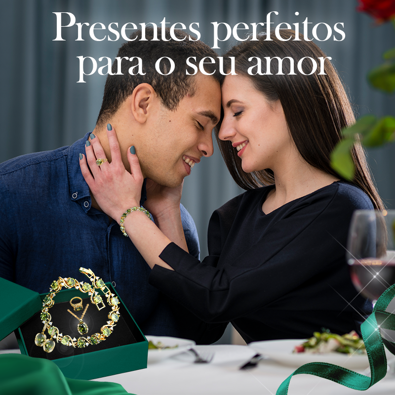 Castor 18K Amarelo Ouro Peridoto Rubi Pingente Brinco Pulseira e Conjunto de Anel Para Mulheres