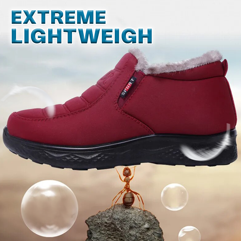 2024 Ergonomic Shoes Winter Non-slip Waterproof Snow Plush Ankle Boots