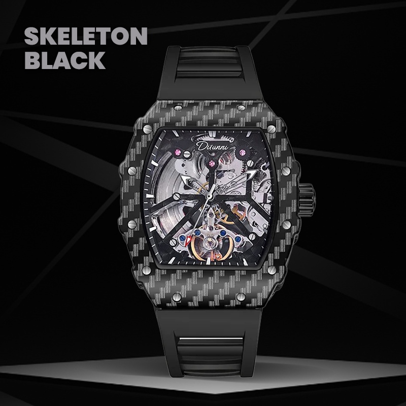 Men Carbon Automatic Mechanical Watch