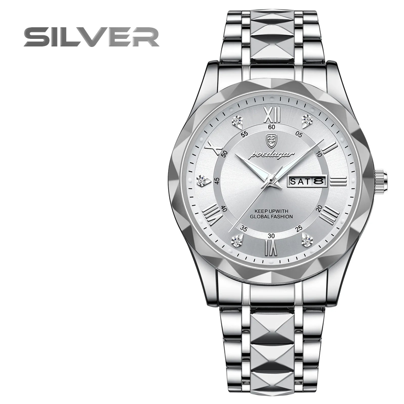 Luxury Waterproof Luminous Stainless Steel Men Watch