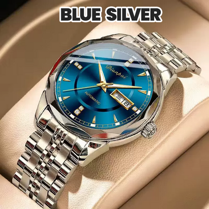Men 30ATM Business Luminous Gold Plated Movement Automatic Mechanical Swiss Watch