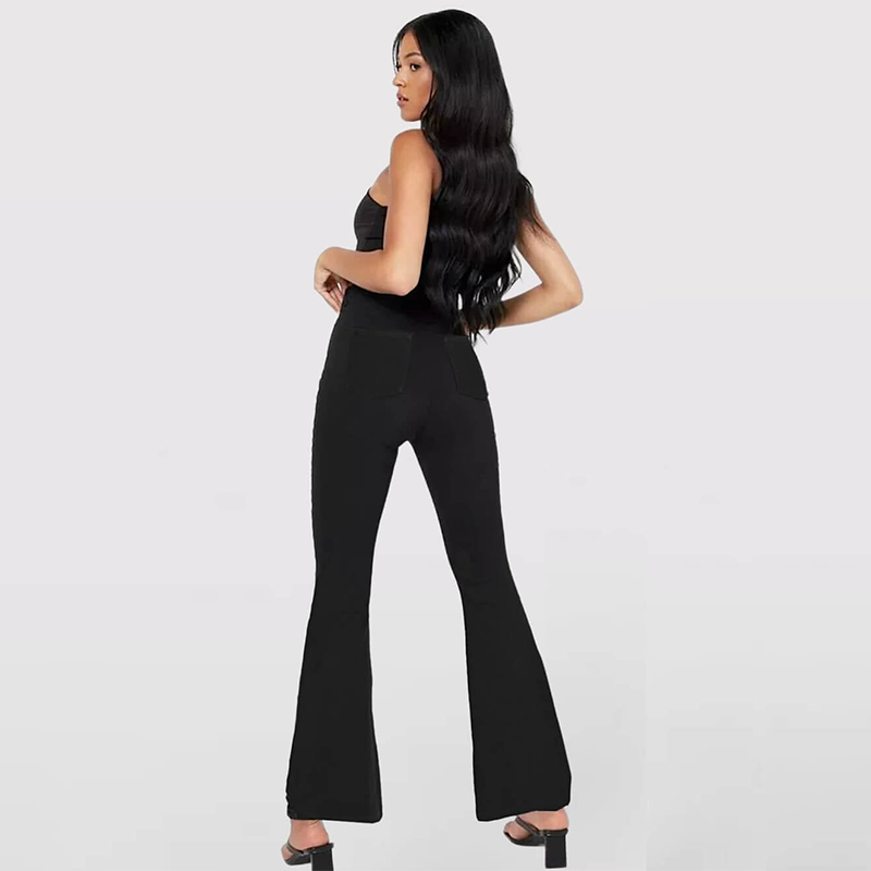 Stretchy Jeans High Waisted Crossover