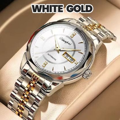 Men 30ATM Business Luminous Gold Plated Movement Automatic Mechanical Swiss Watch