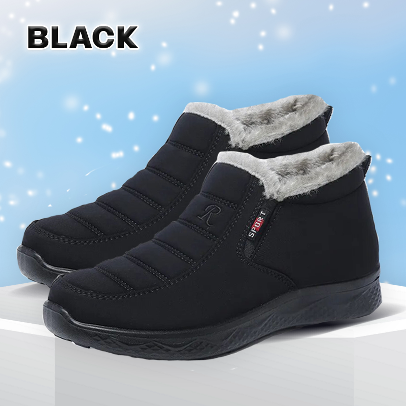 2024 Ergonomic Shoes Winter Non-slip Waterproof Snow Plush Ankle Boots