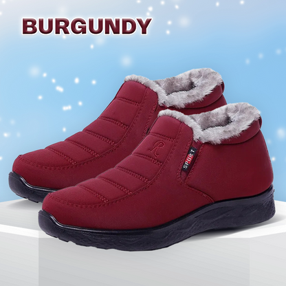 2024 Ergonomic Shoes Winter Non-slip Waterproof Snow Plush Ankle Boots