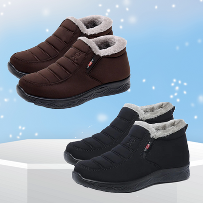 2024 Ergonomic Shoes Winter Non-slip Waterproof Snow Plush Ankle Boots