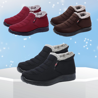 2024 Ergonomic Shoes Winter Non-slip Waterproof Snow Plush Ankle Boots