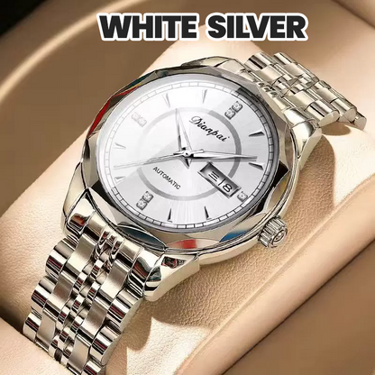 Men 30ATM Business Luminous Gold Plated Movement Automatic Mechanical Swiss Watch