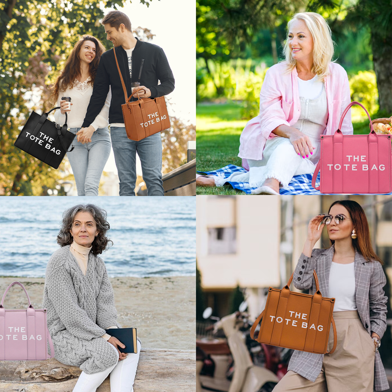 Charloce Fashion Luxury Premium PU Leather Handheld, Shoulder, Crossbody Tote Bag for Women