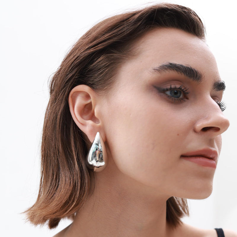 Luxury Diamond Waterdrop Hoop Earrings for Women 2023