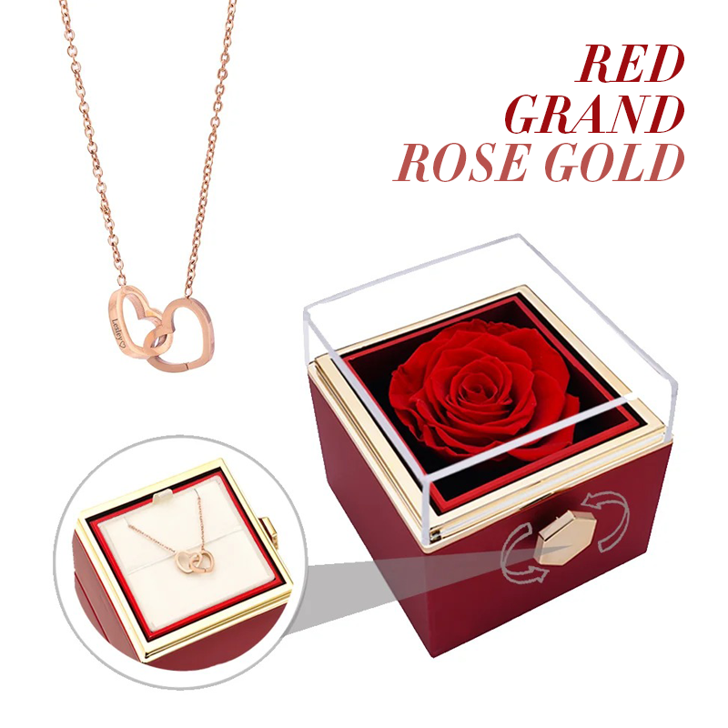 Catherine Eternal Rose Love Languages Heart Pendant Gift Box for Her on Birthday, Christmas, Mother's Day, Valentine's Day