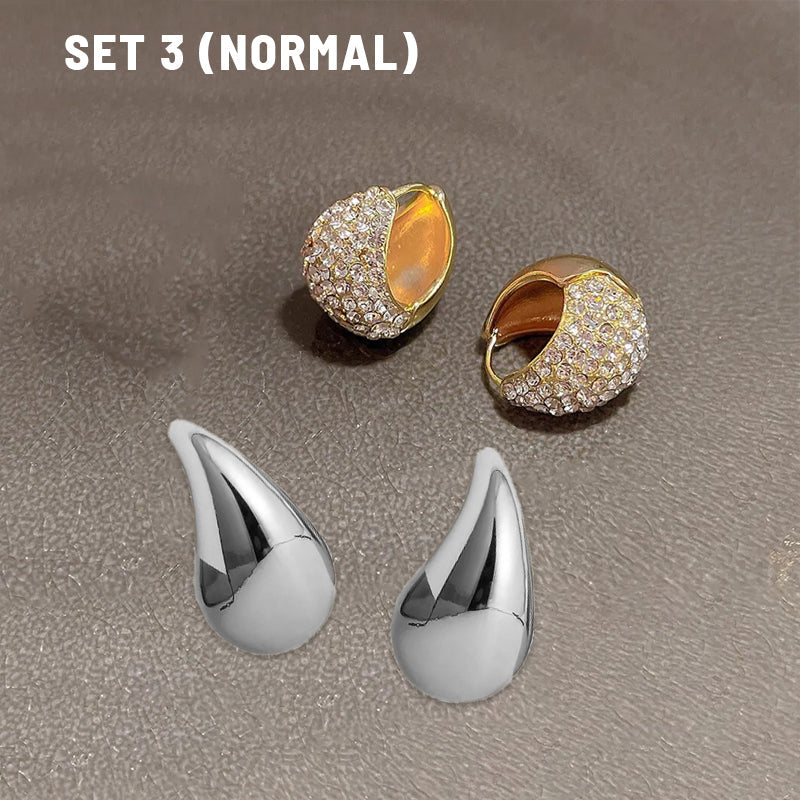 Luxury Diamond Waterdrop Hoop Earrings for Women 2023