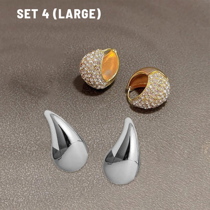 Luxury Diamond Waterdrop Hoop Earrings for Women 2023