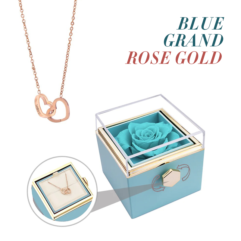 Catherine Eternal Rose Love Languages Heart Pendant Gift Box for Her on Birthday, Christmas, Mother's Day, Valentine's Day