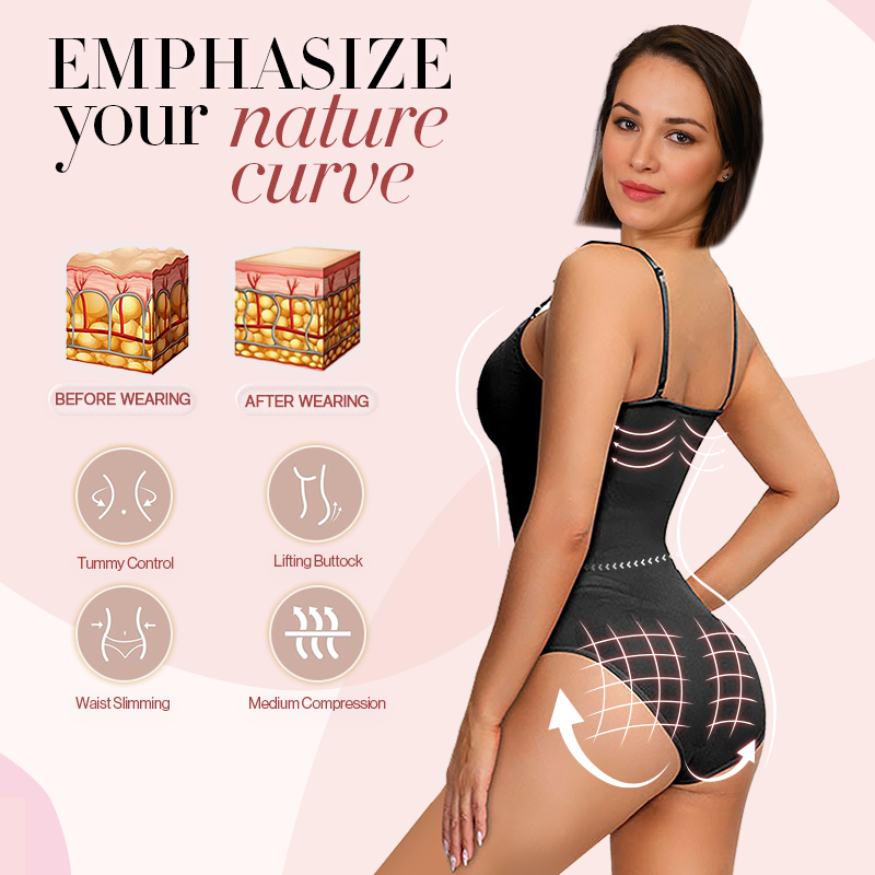 Olivia Tummy Control  Seamless Sculpting Snatched Bodysuit Thong Shapewear for Women