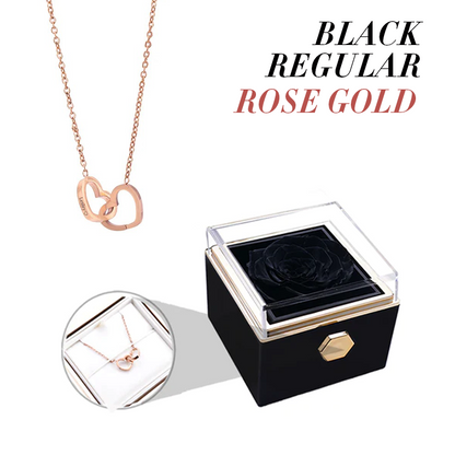 Catherine Eternal Rose Love Languages Heart Pendant Gift Box for Her on Birthday, Christmas, Mother's Day, Valentine's Day