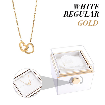 Catherine Eternal Rose Love Languages Heart Pendant Gift Box for Her on Birthday, Christmas, Mother's Day, Valentine's Day