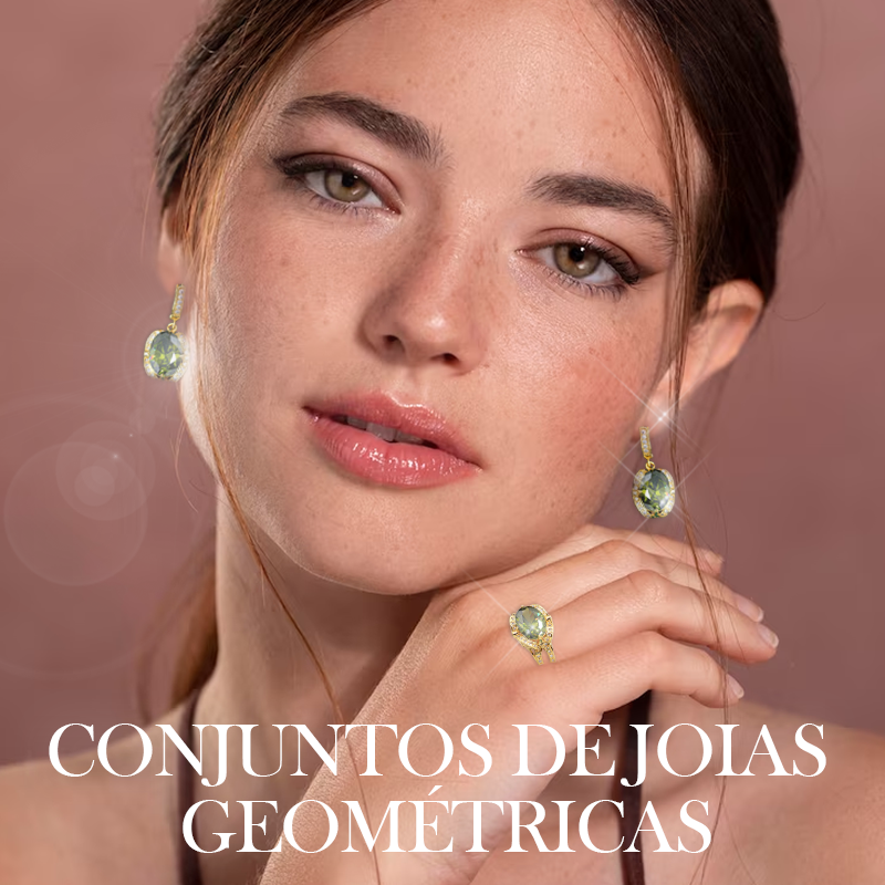 Castor 18K Amarelo Ouro Peridoto Rubi Pingente Brinco Pulseira e Conjunto de Anel Para Mulheres