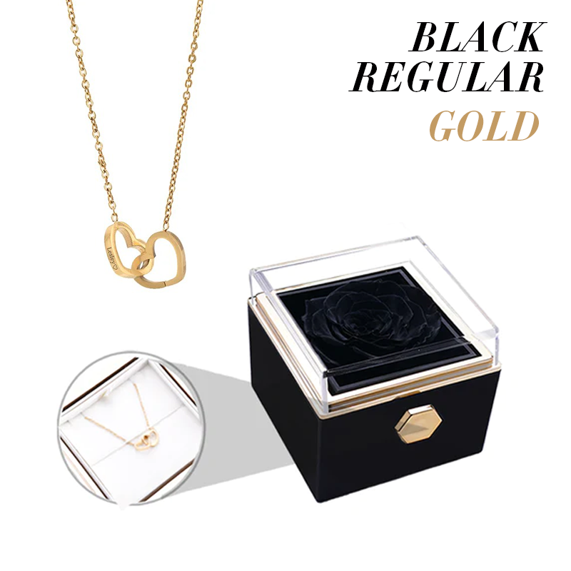 Catherine Eternal Rose Love Languages Heart Pendant Gift Box for Her on Birthday, Christmas, Mother's Day, Valentine's Day