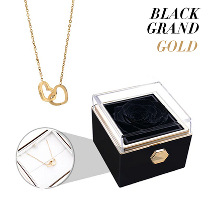 Catherine Eternal Rose Love Languages Heart Pendant Gift Box for Her on Birthday, Christmas, Mother's Day, Valentine's Day