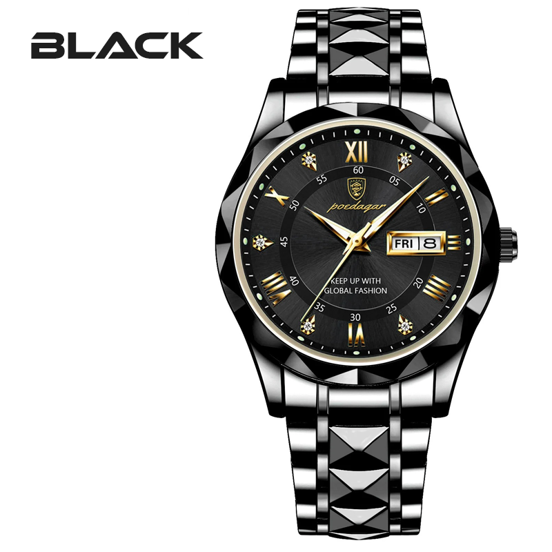 Luxury Waterproof Luminous Stainless Steel Men Watch