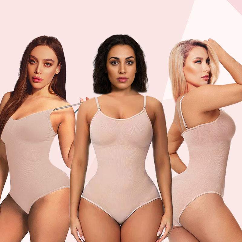 Olivia Tummy Control  Seamless Sculpting Snatched Bodysuit Thong Shapewear for Women