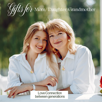 Neeko Eternal Rose Love Languages Heart Pendant Gift Box for Her on Birthday, Christmas, Mother's Day, Valentine's Day