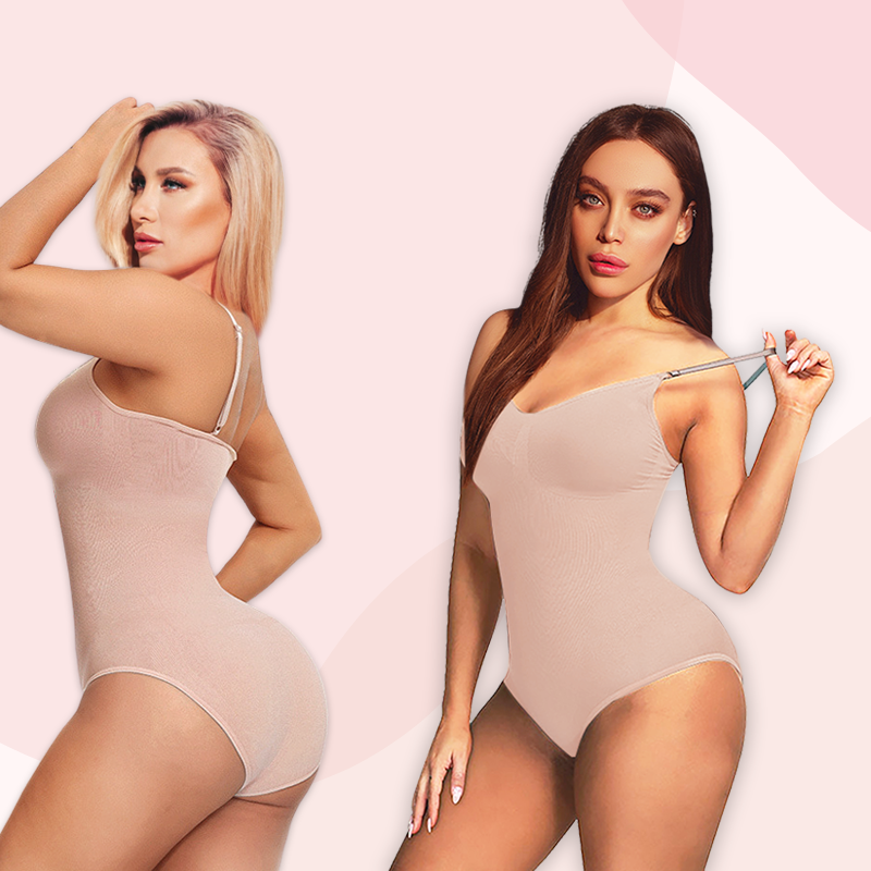 Olivia Tummy Control  Seamless Sculpting Snatched Bodysuit Thong Shapewear for Women