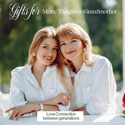 Catherine Eternal Rose Love Languages Heart Pendant Gift Box for Her on Birthday, Christmas, Mother's Day, Valentine's Day