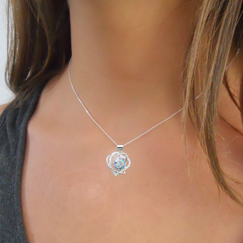 Rigel Silver Hand - Crafted Gemstone Pendant Earring Bracelet & Ring Set For Women