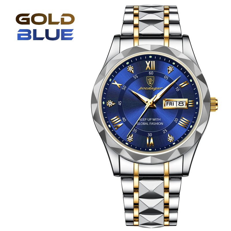 Luxury Waterproof Luminous Stainless Steel Men Watch