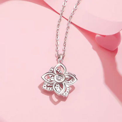 Women Gold & Silver Plated Lucky Four-Leaf Rotating Design Jewelry Set