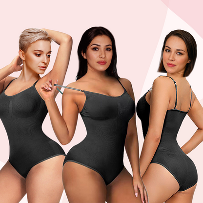 Olivia Tummy Control  Seamless Sculpting Snatched Bodysuit Thong Shapewear for Women