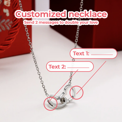 Preserved Eternal Rose Bear Box & Customized Necklace for Mom,Wife, Girlfriend and Grandma on Valentines Mothers Day Christmas