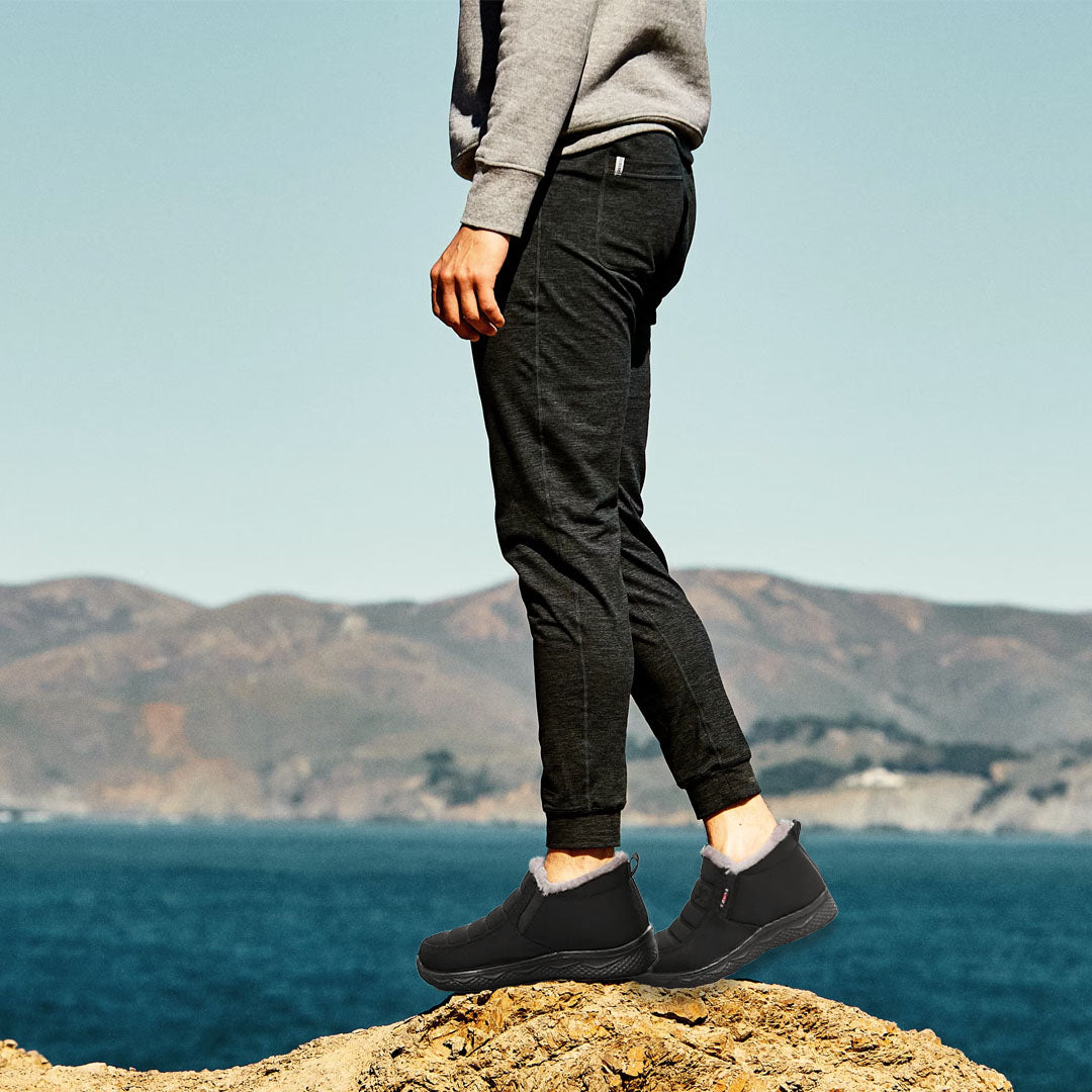 2024 Ergonomic Shoes Winter Non-slip Waterproof Snow Plush Ankle Boots