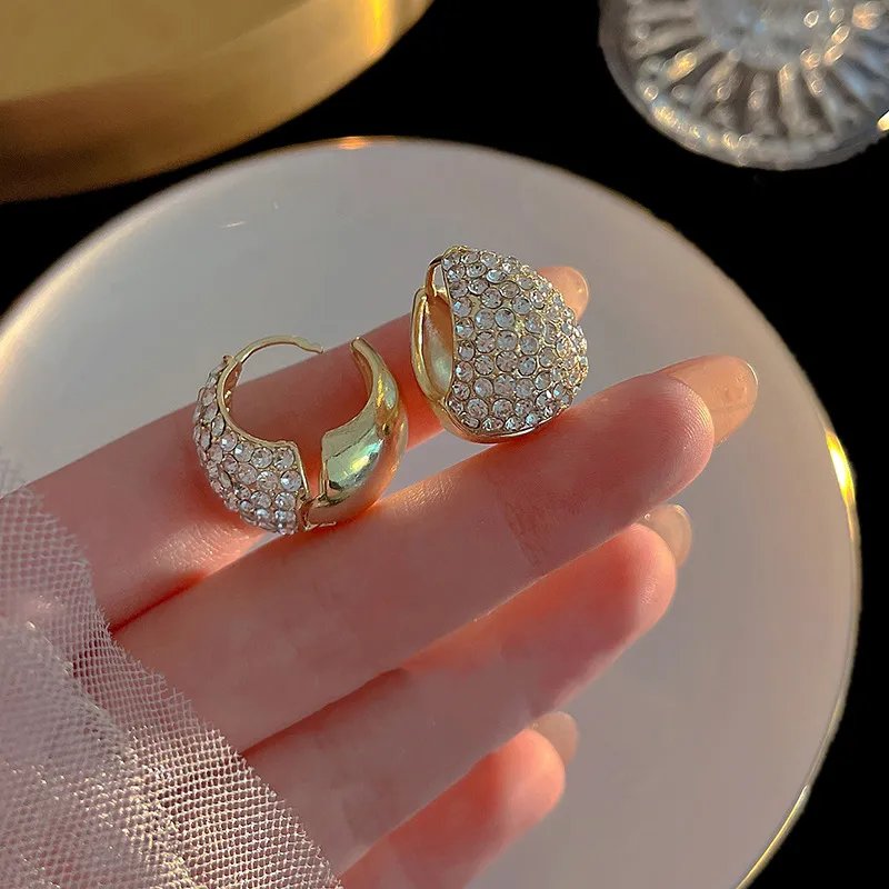 Luxury Diamond Waterdrop Hoop Earrings for Women 2023