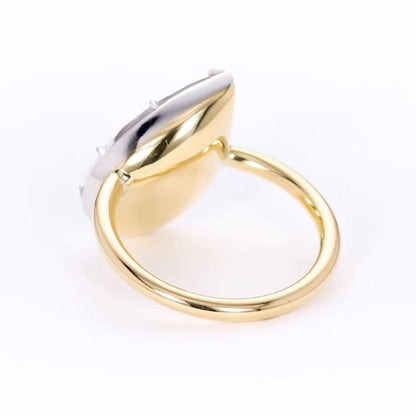 Kylie 3ct Pear Cut White Sapphire Engagement Ring